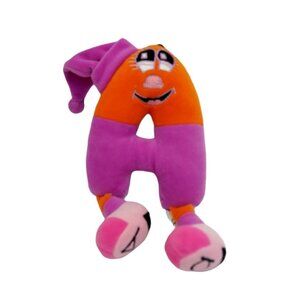 EURPS Plush Alphabet Letter A Initial Keychain 2000 Bipple Commonwealth pink